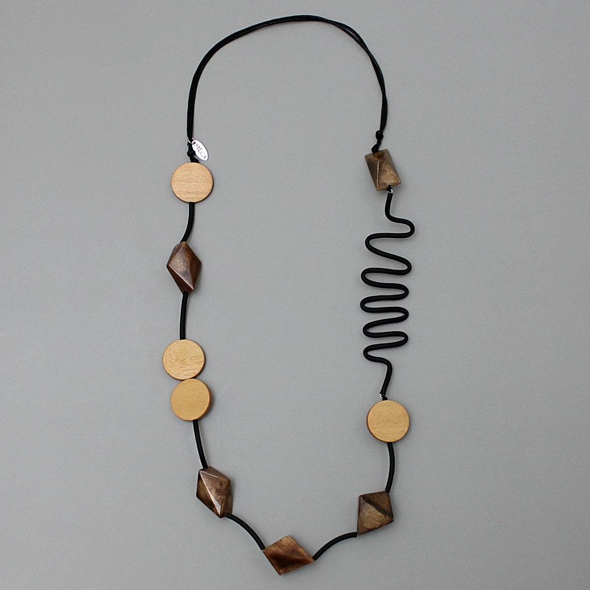 Gold and Taupe Joanie Necklace