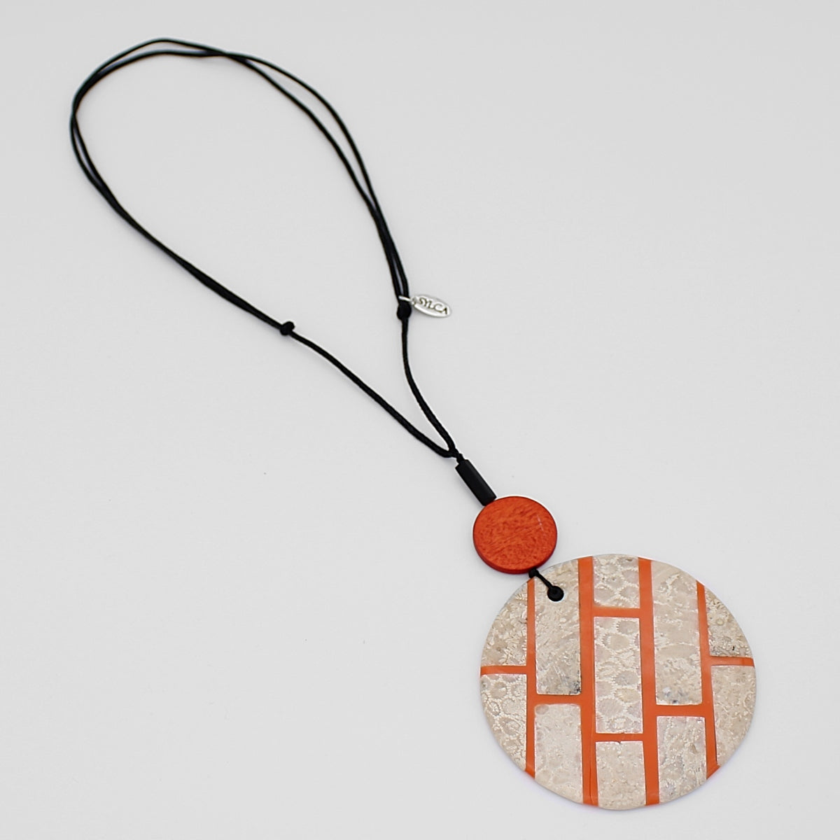 Orange Limestone Vita Pendant