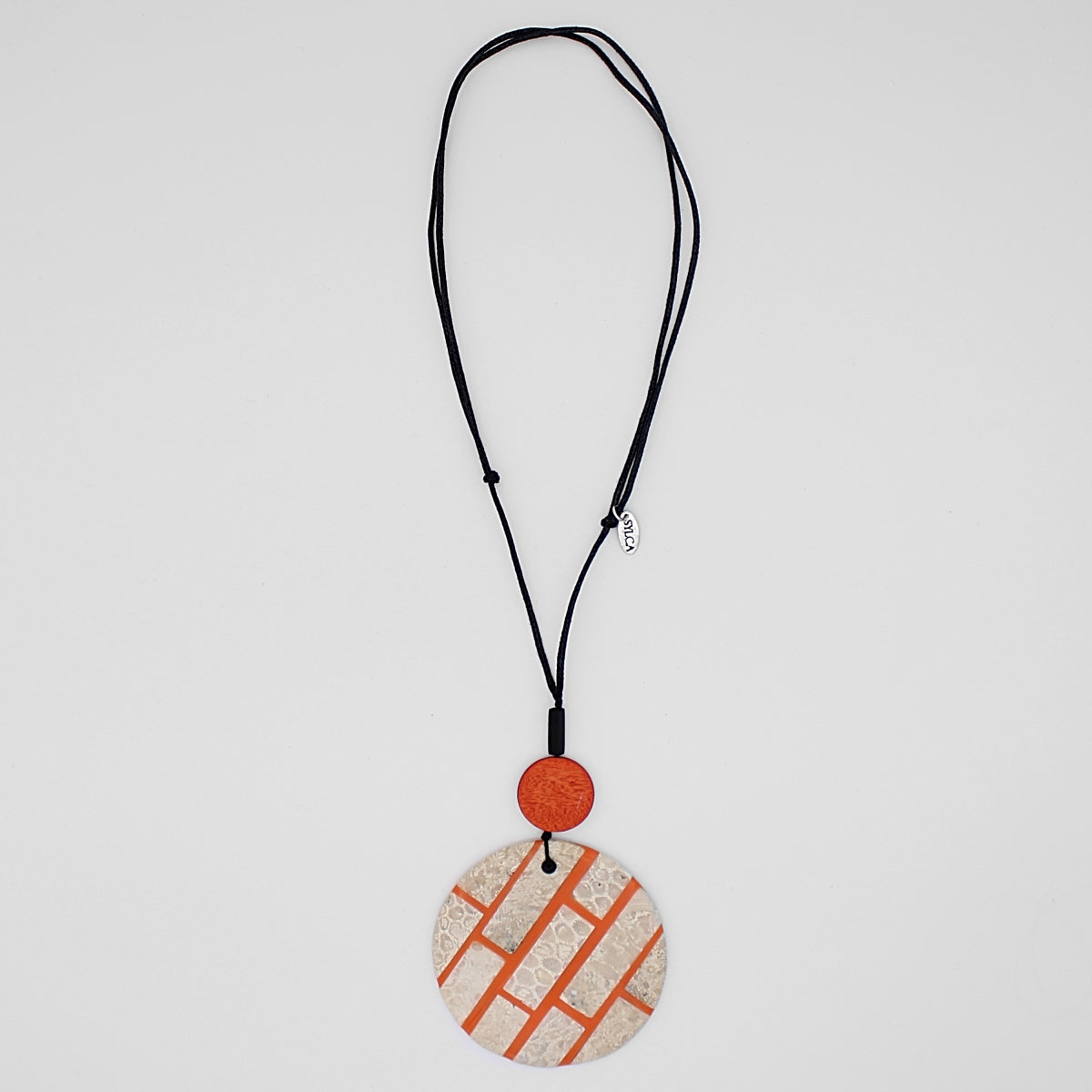 Orange Limestone Vita Pendant