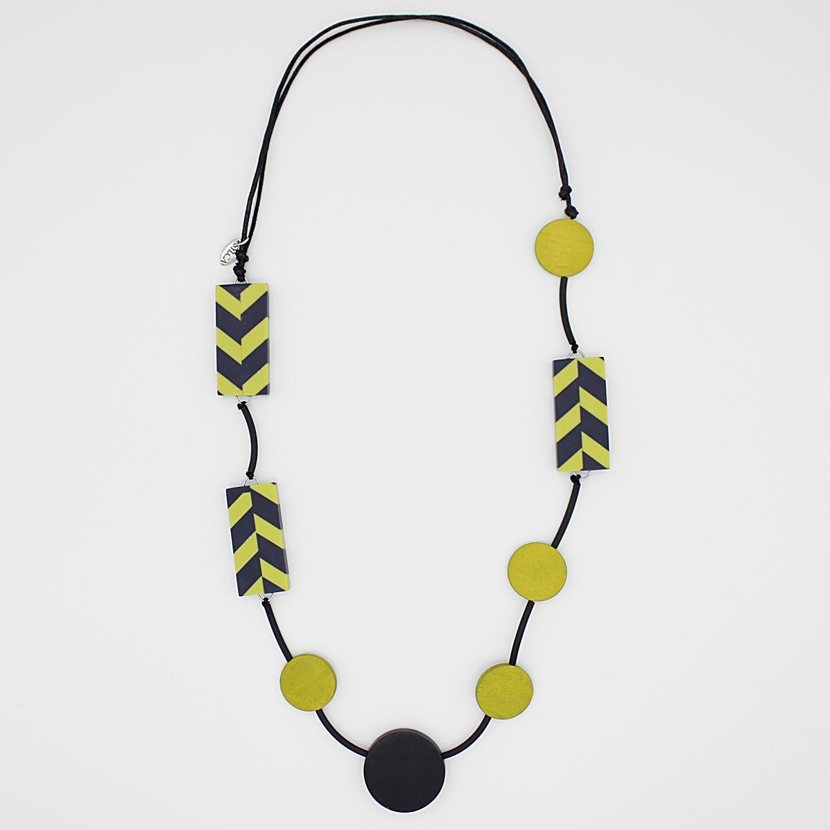 Lime & Navy Audra Necklace