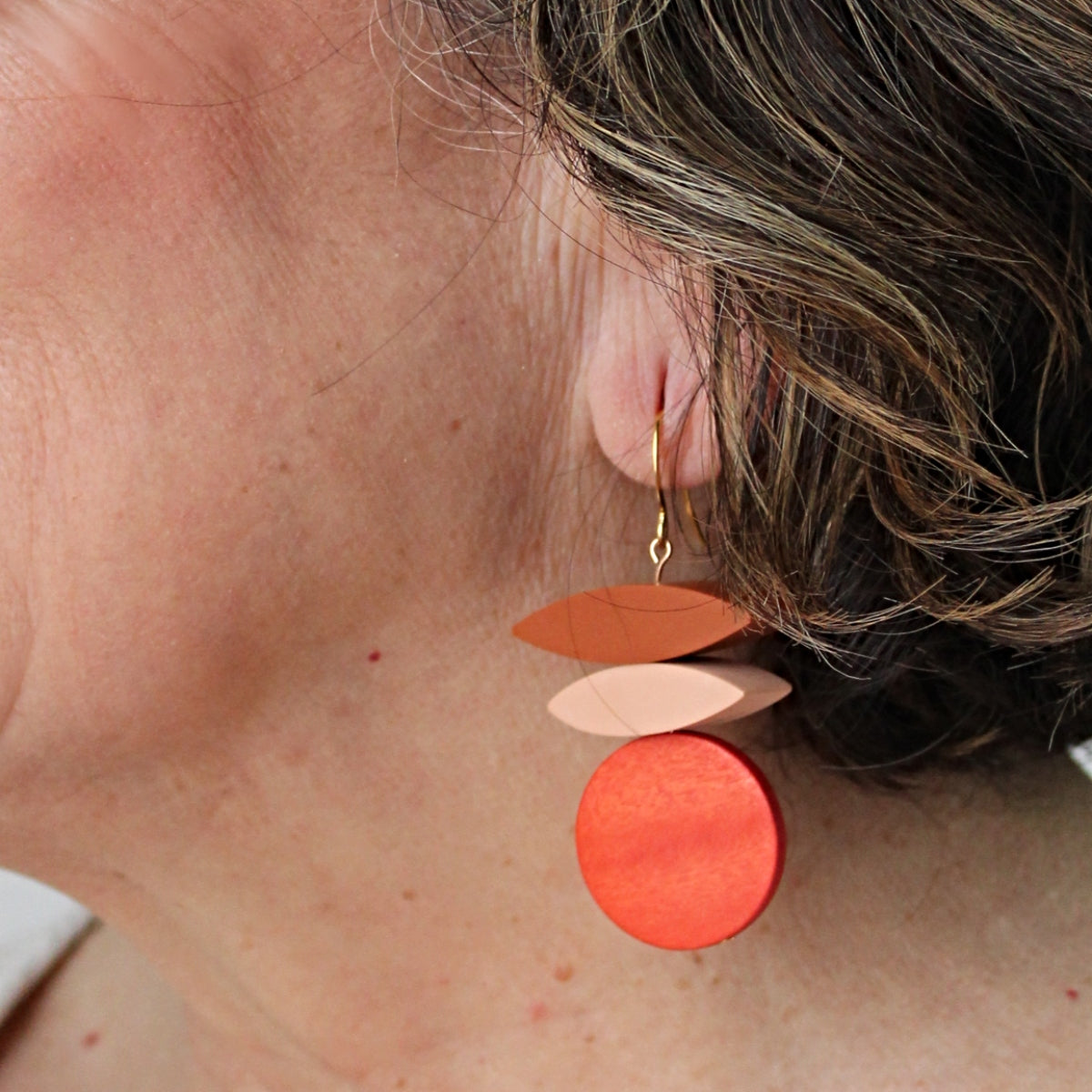 Isabel Shades of Orange Earrings