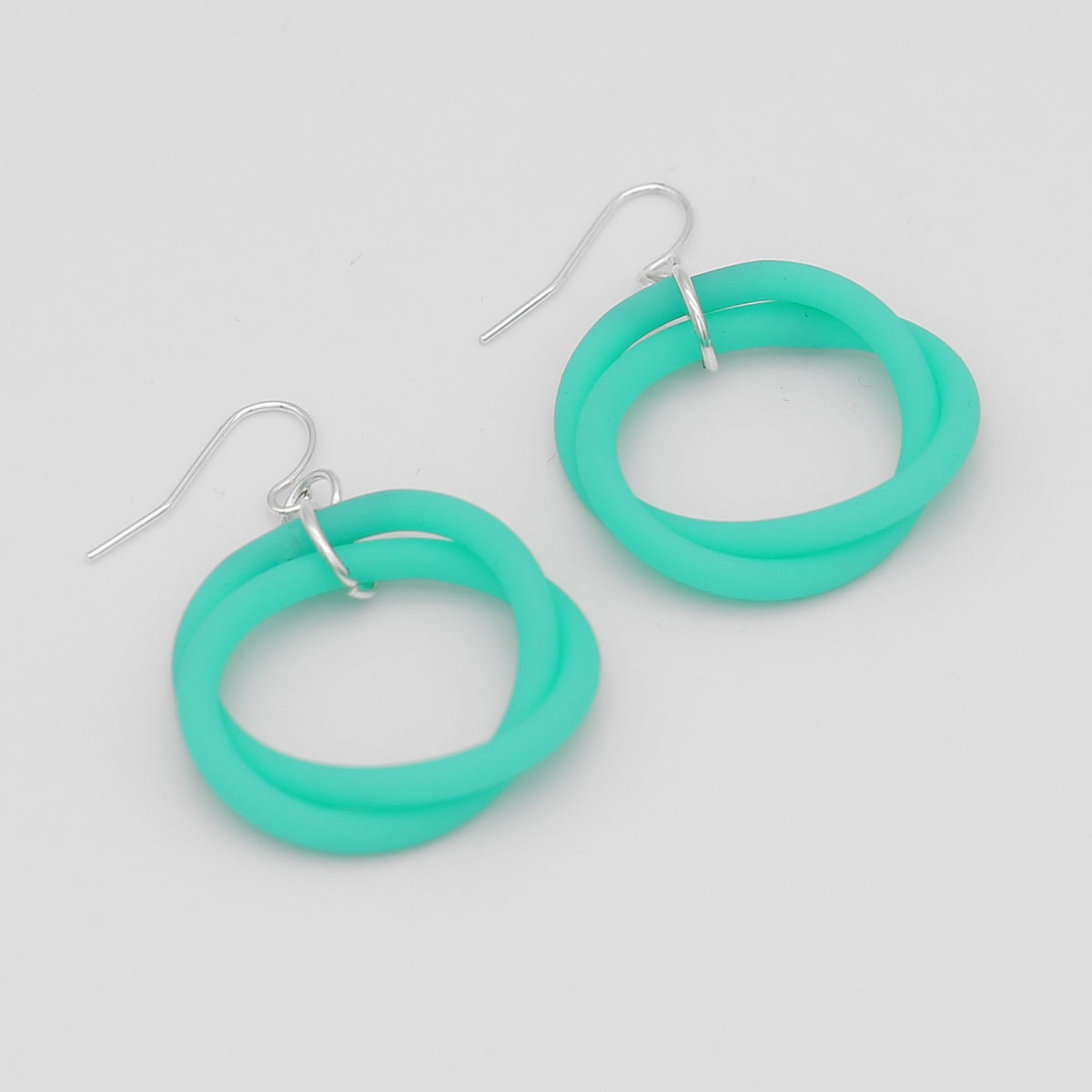 Aqua Cefalu Swirl Earring - Sylca Designs - Chunky Jewelry