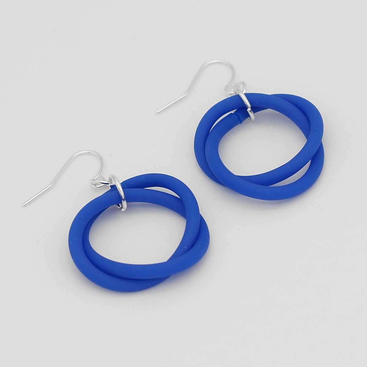 Blue Cefalu Swirl Earring - Sylca Designs - Chunky Jewelry