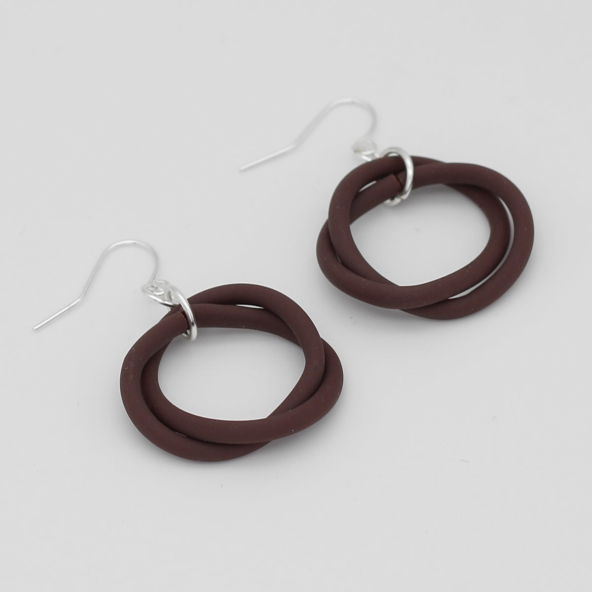 Brown Cefalu Swirl Earring