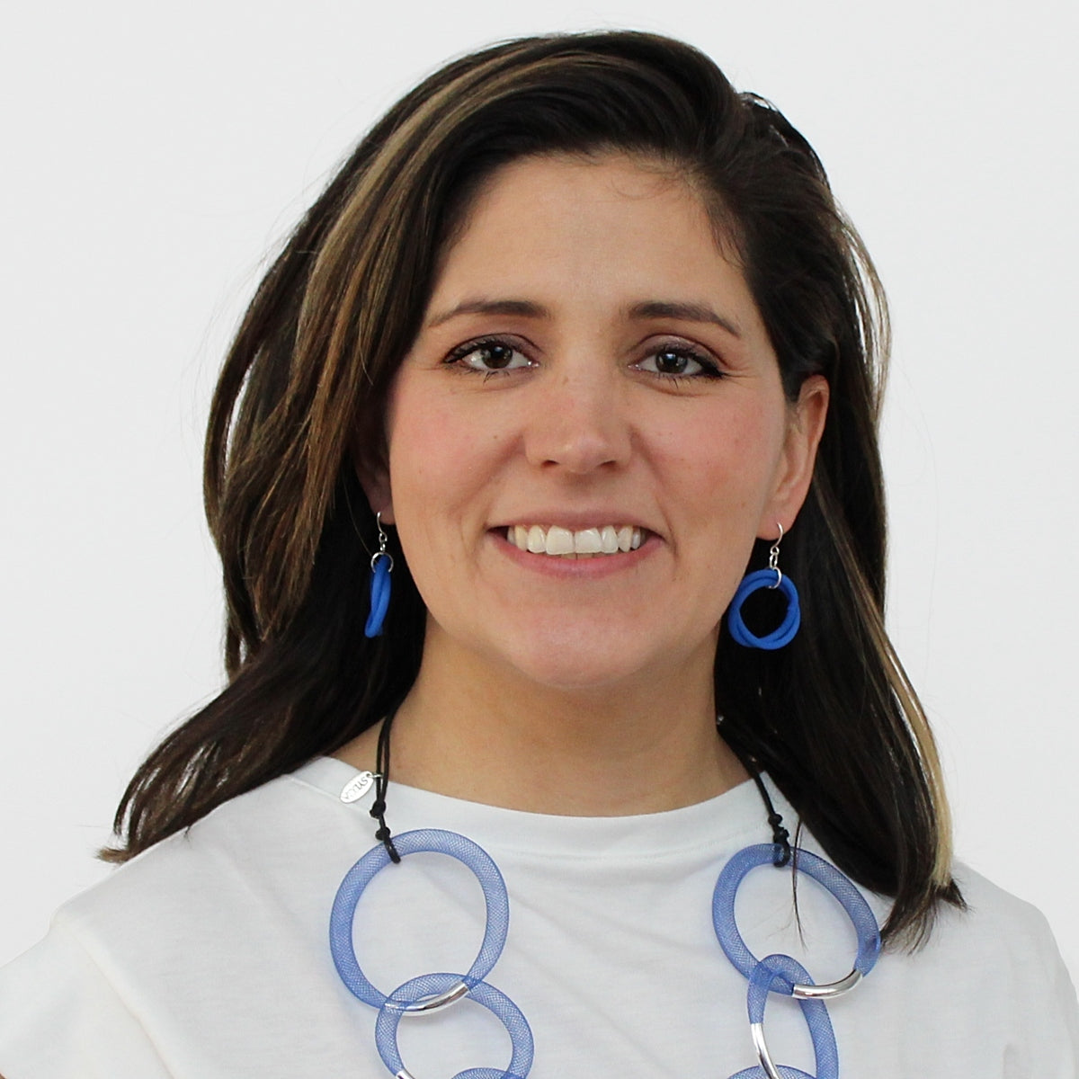 Blue Cefalu Swirl Earring - Sylca Designs - Chunky Jewelry