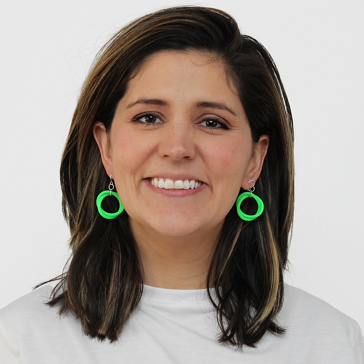 Green Cefalu Swirl Earring