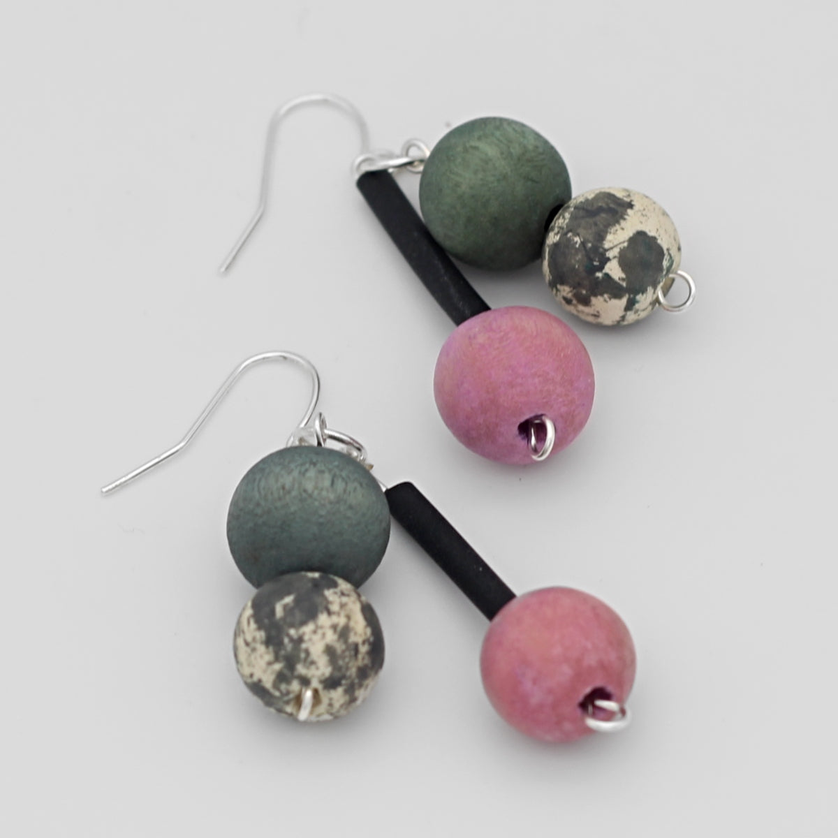 Pink Bead Jacie Dangle Earring