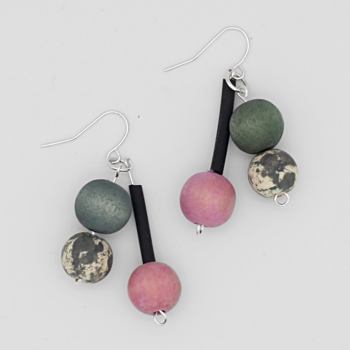 Pink Bead Jacie Dangle Earring