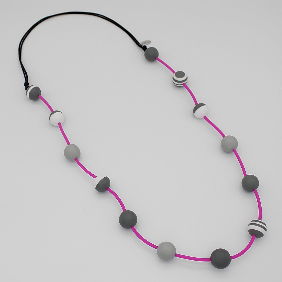 Pink and Gray Roberta Necklace