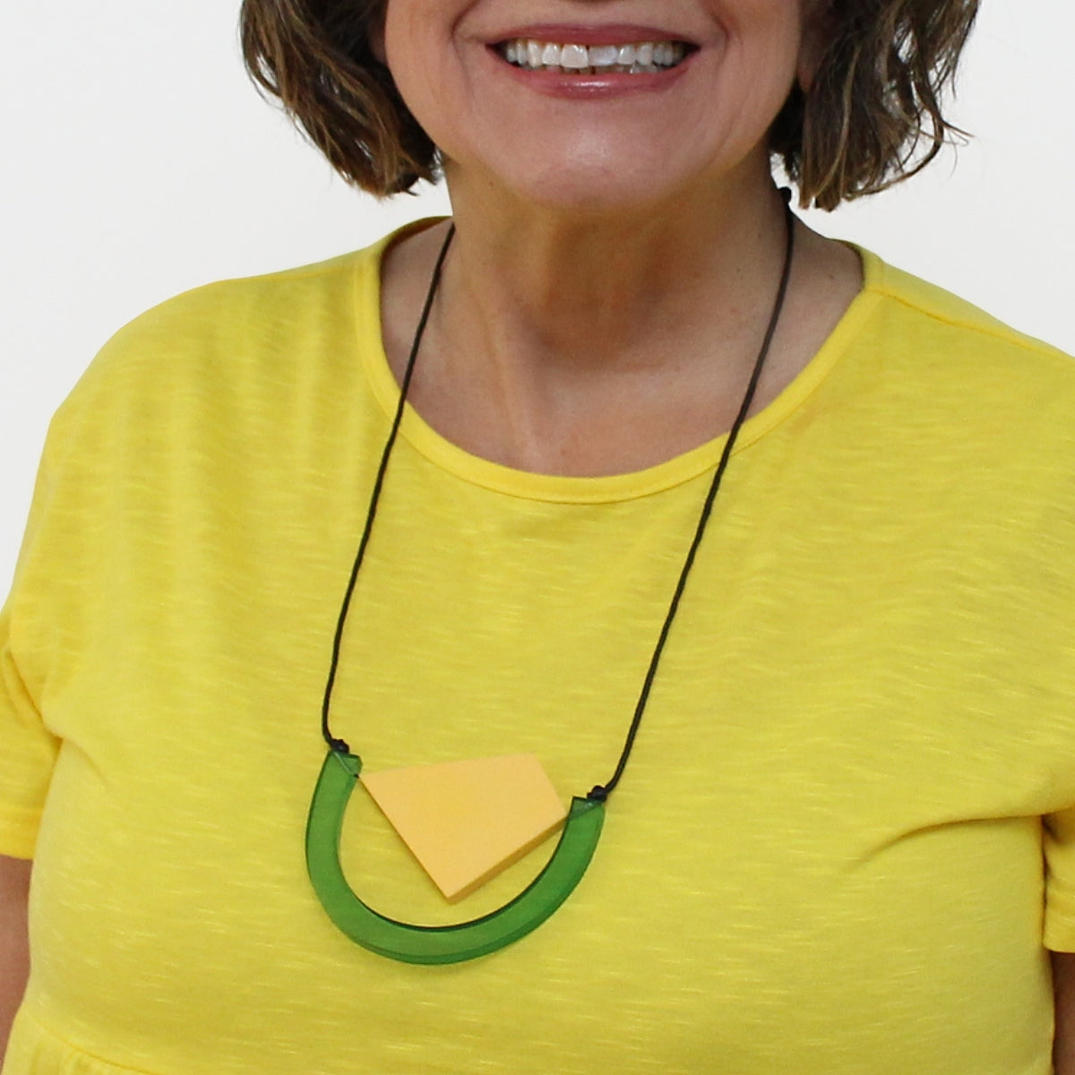 Green Beyah Pendant Necklace
