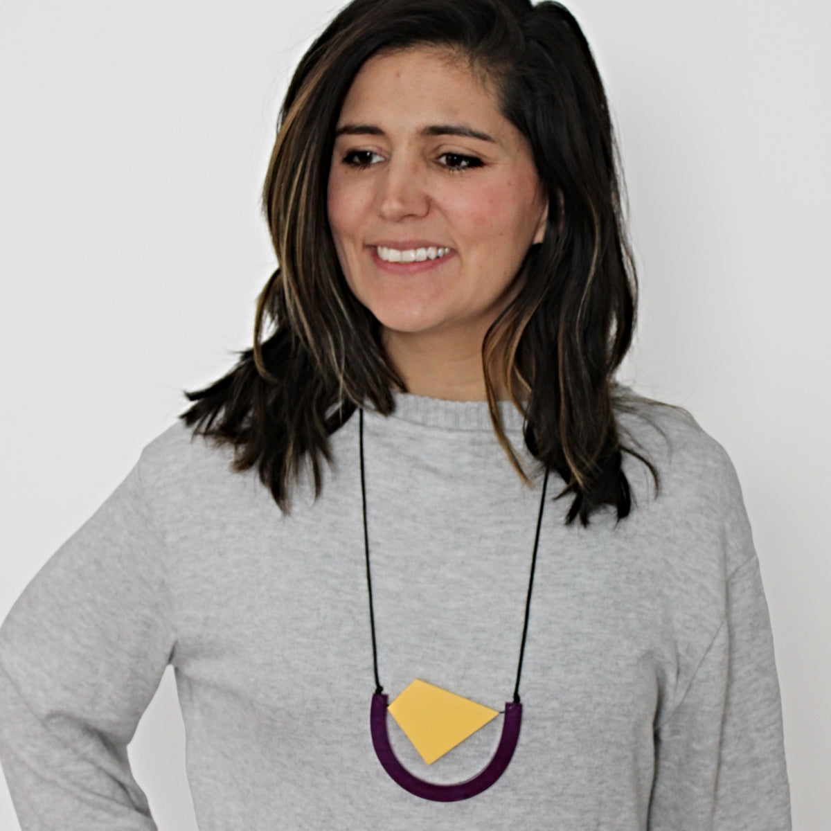 Purple Pendant Necklace