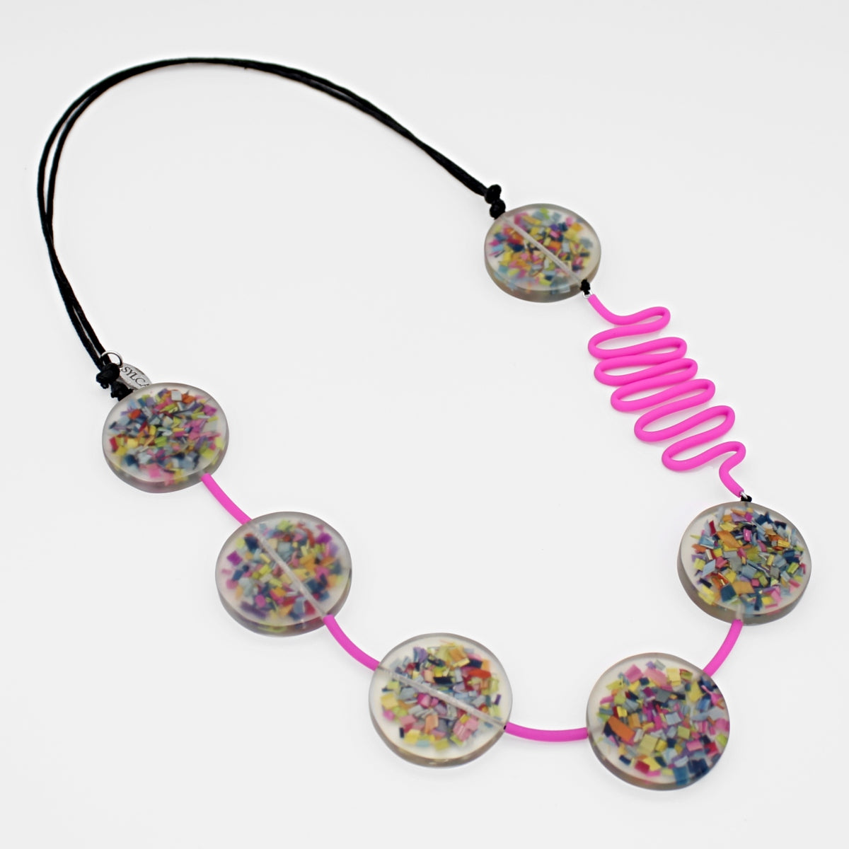 Pink Confetti Statement Necklace