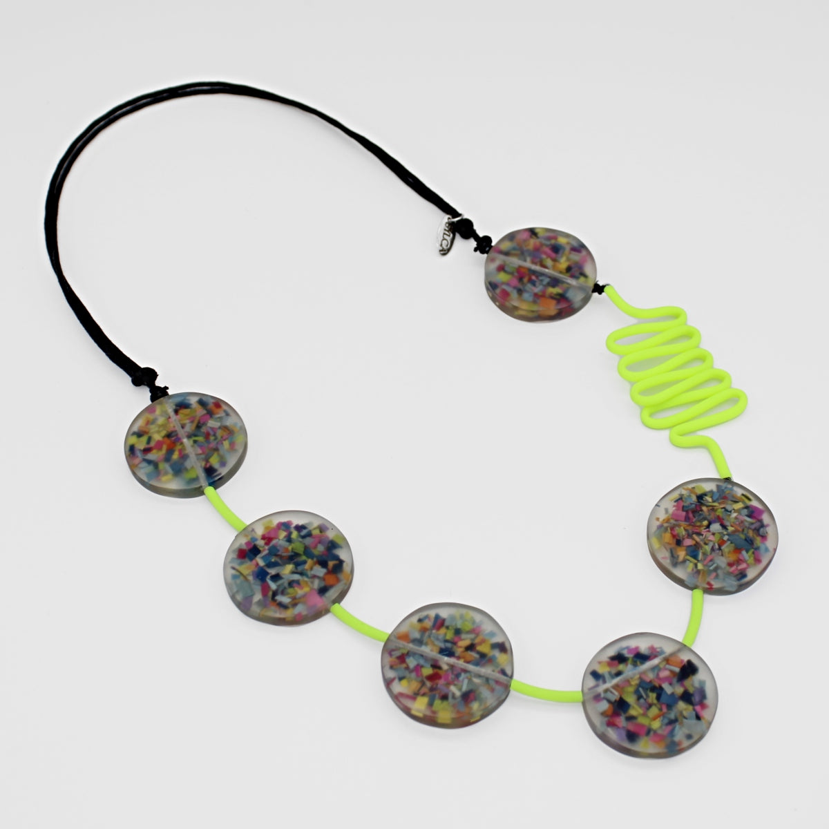 Yellow Confetti Statement Necklace