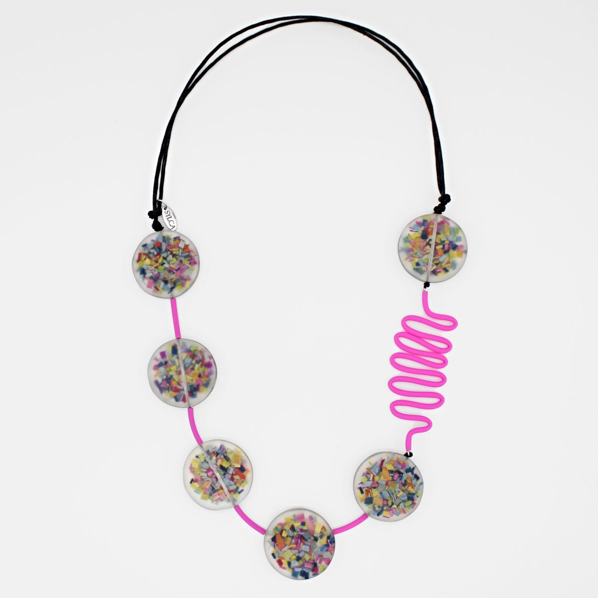 Pink Confetti Statement Necklace