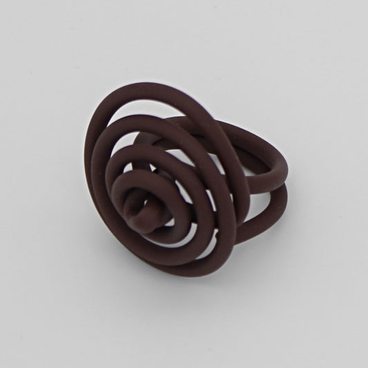 Brown Cefalu Swirl Ring