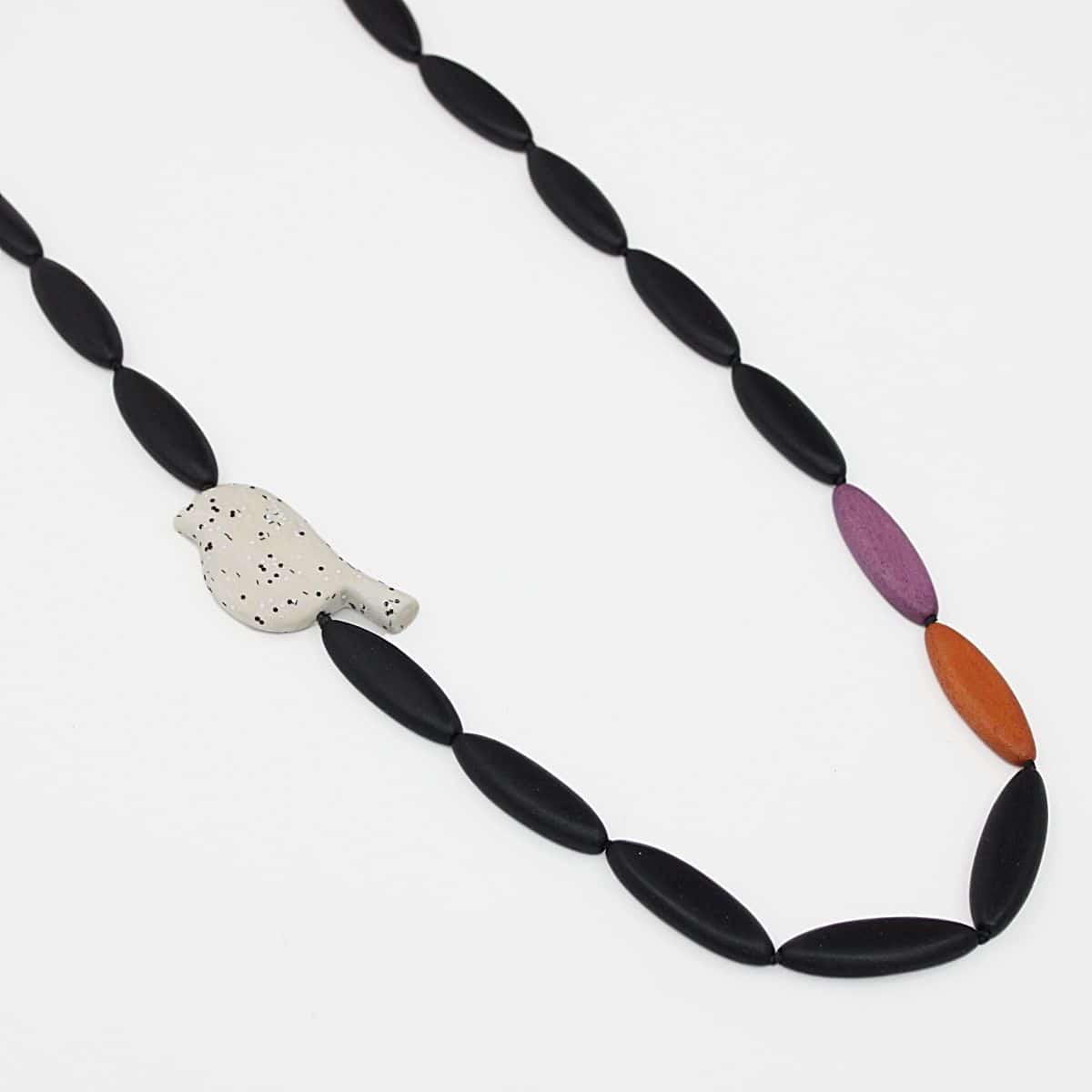 Beaded Robin Statement Necklace - Sylca Designs - Chunky Jewelry