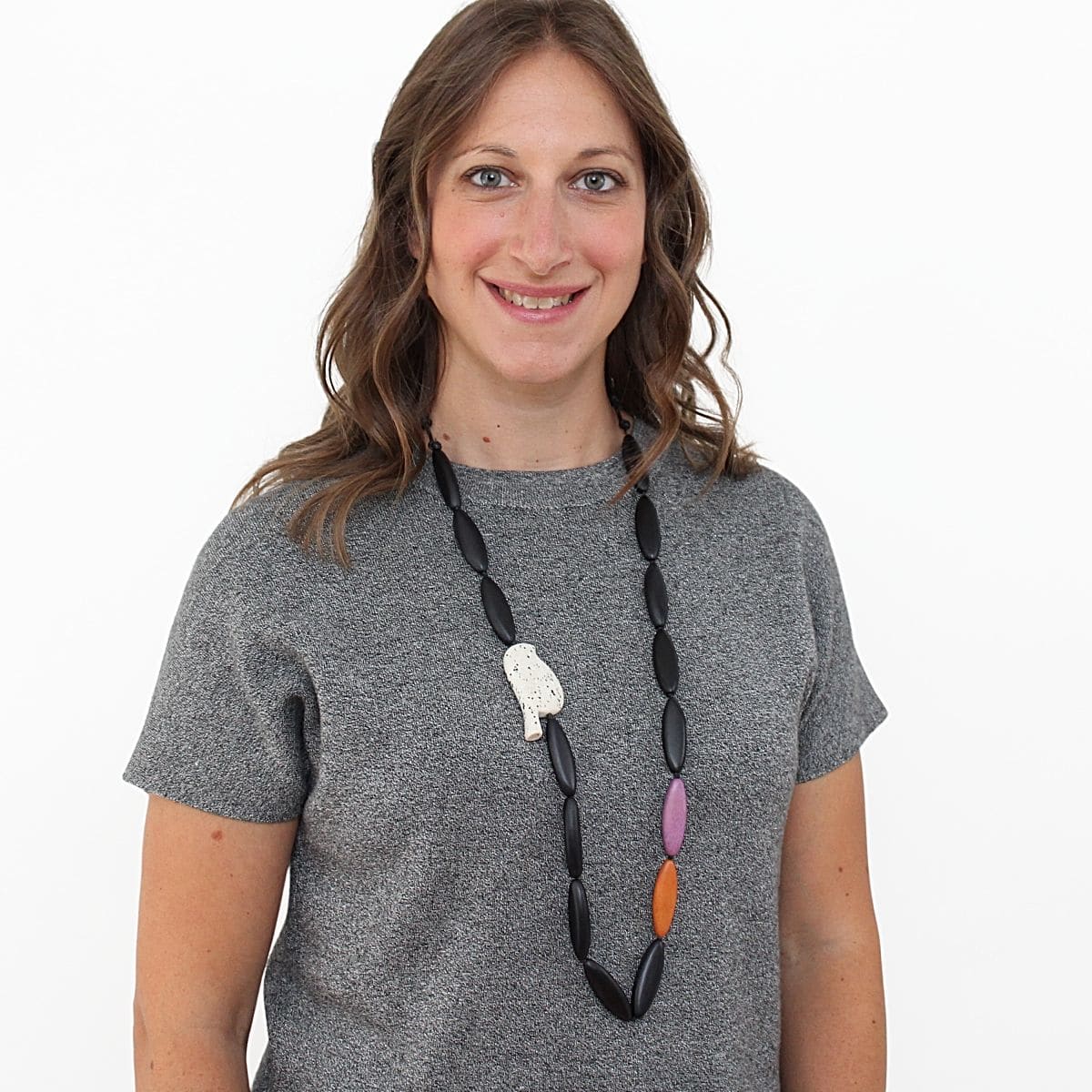 Beaded Robin Statement Necklace - Sylca Designs - Chunky Jewelry