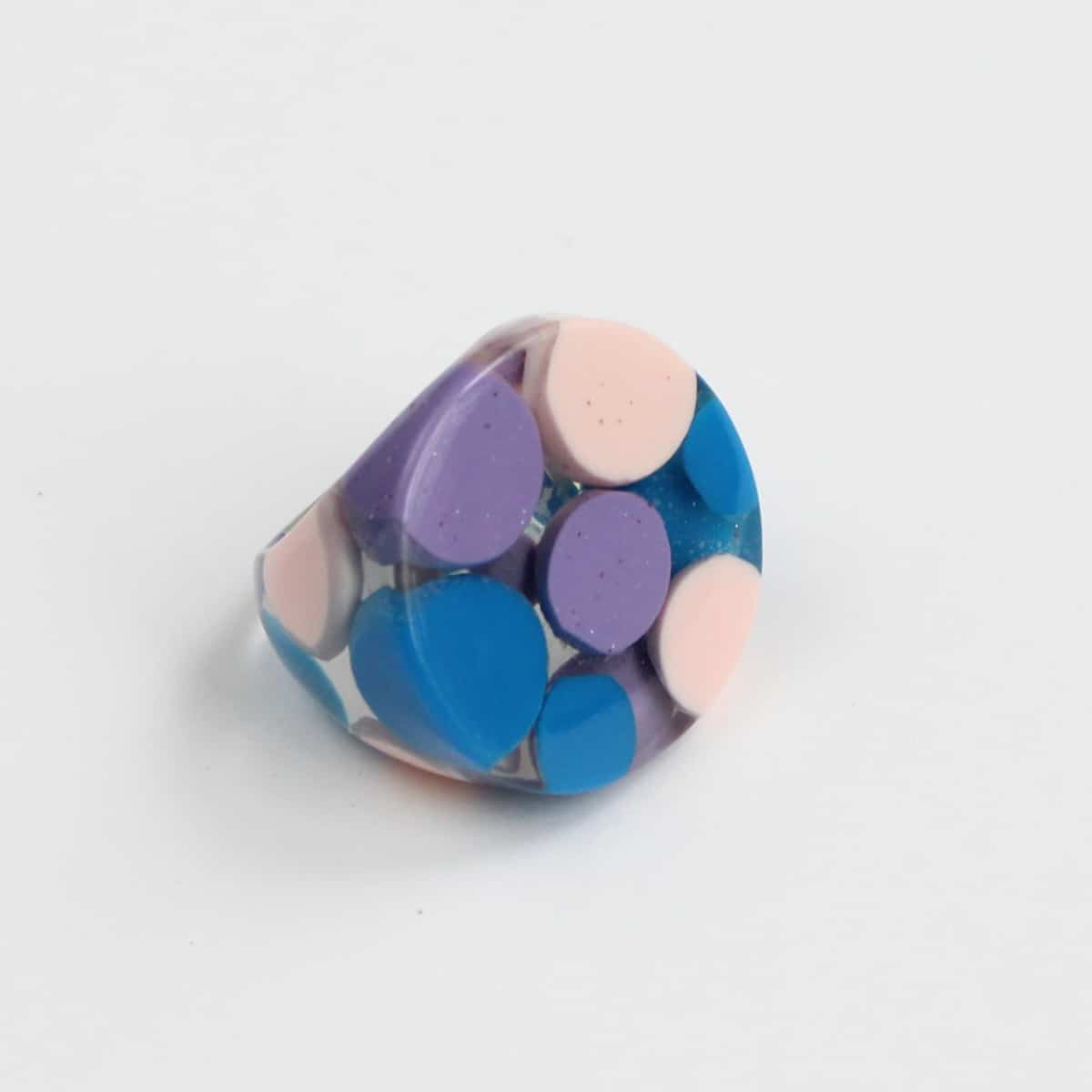 Round Pastel Bubble Ring by Sylca - Sylca Designs - Chunky Jewelry