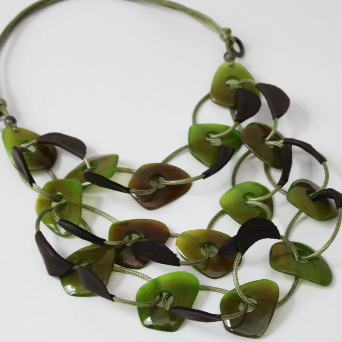 Green Loop Statement Necklace