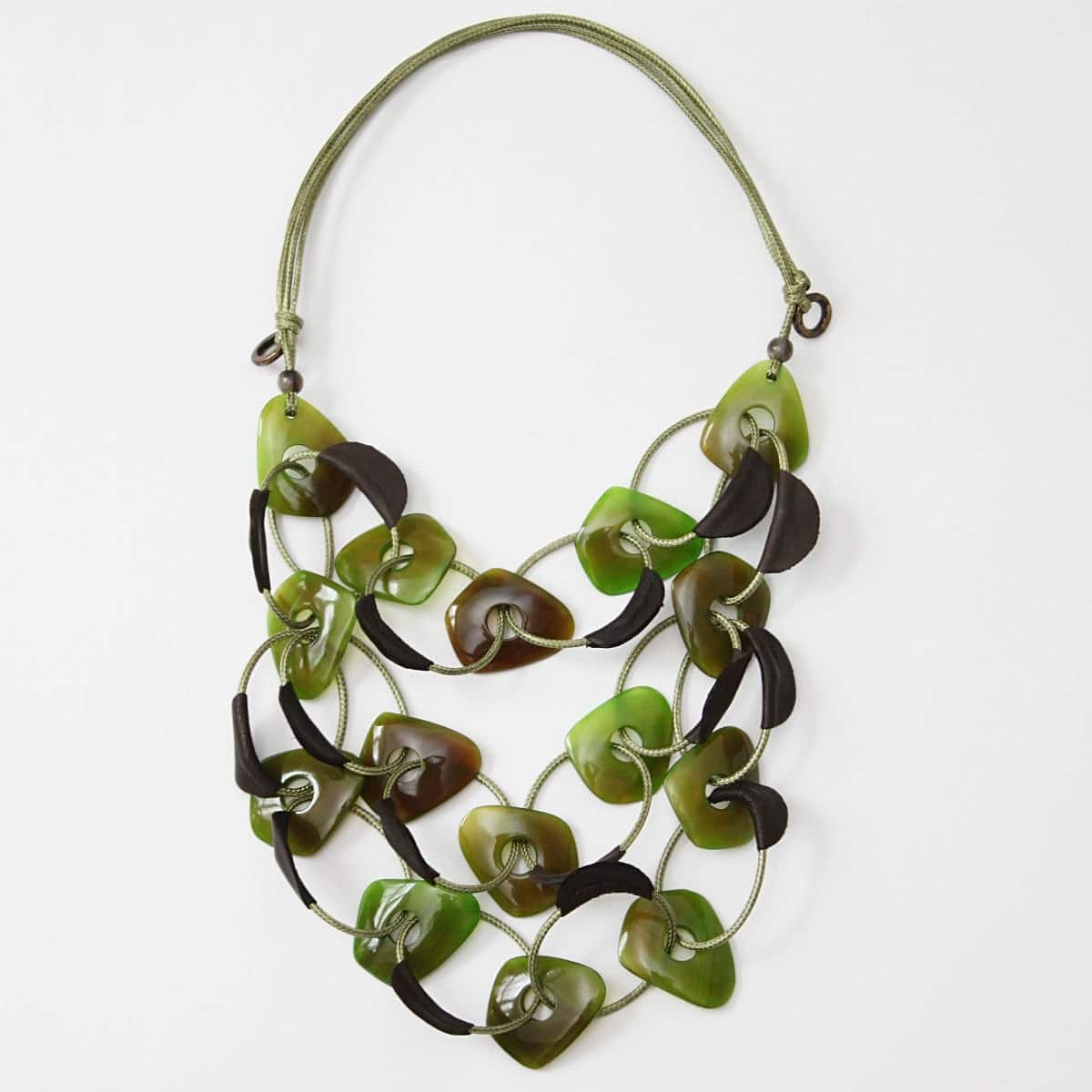 Green Loop Statement Necklace