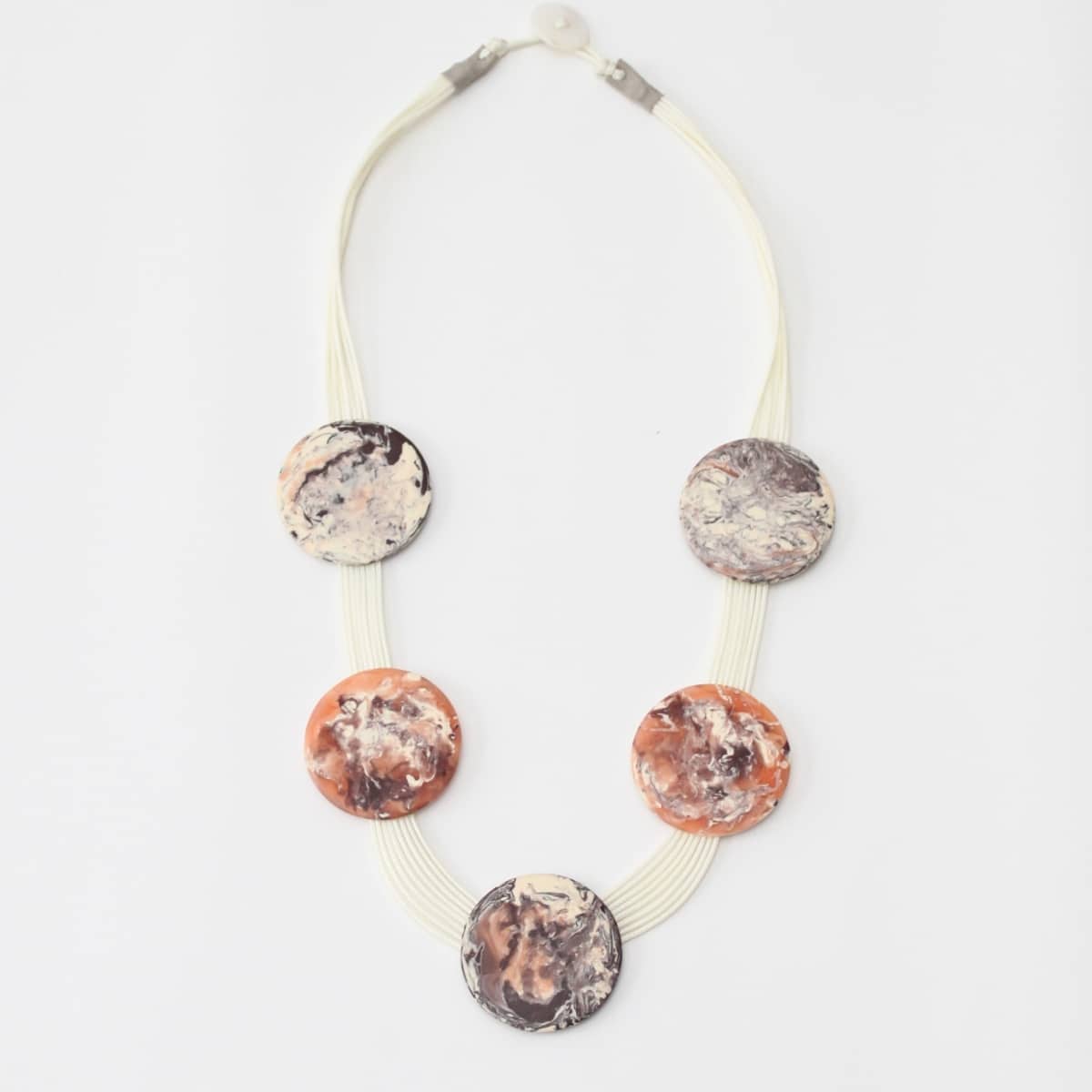 Resin Marbled Karina Necklace