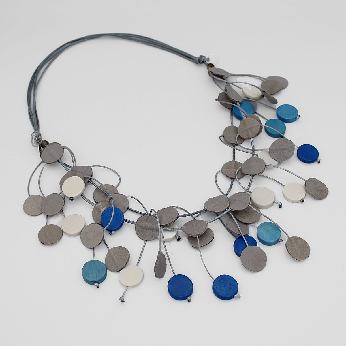 Blue Penny Dangle Necklace - Sylca Designs - Chunky Jewelry