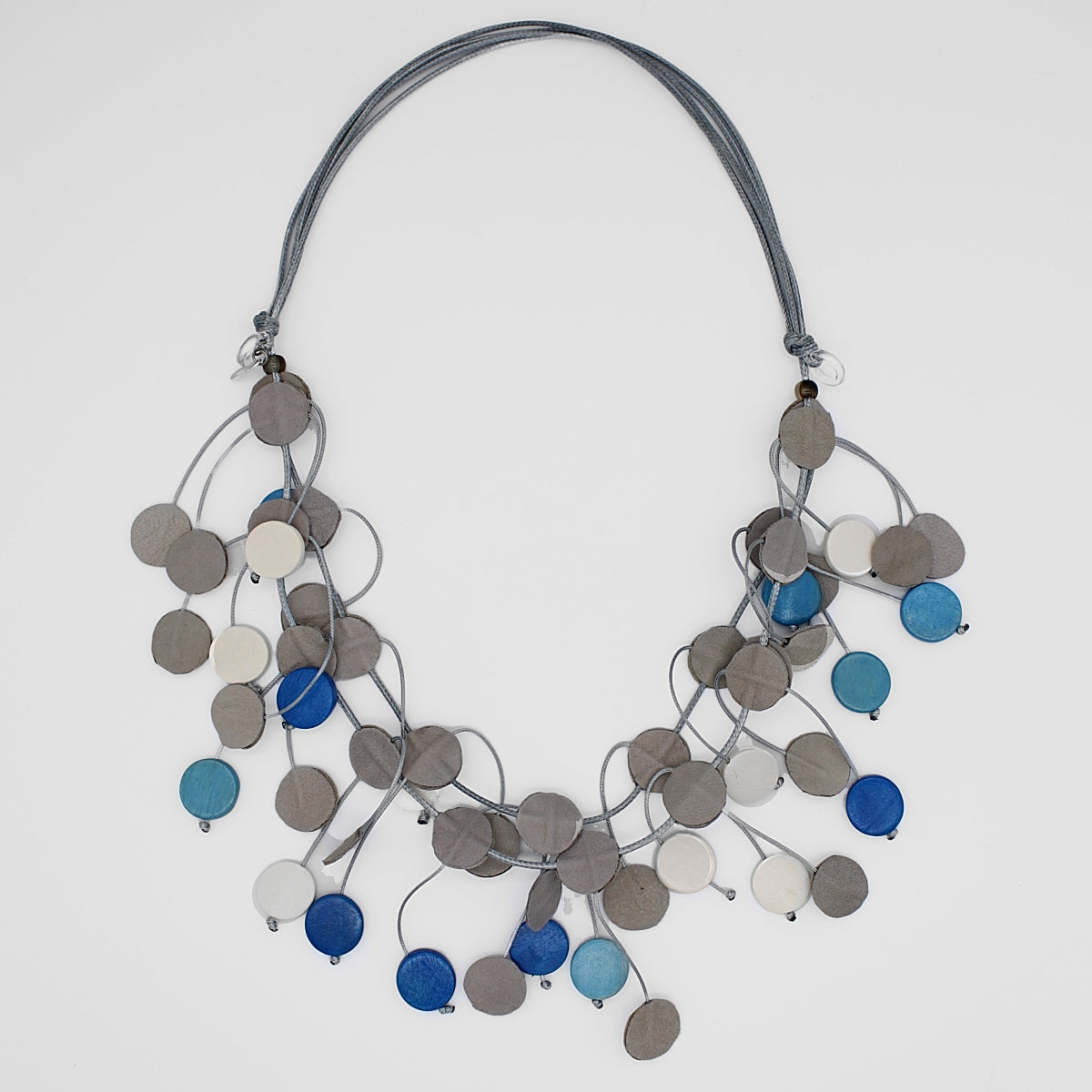 Blue Penny Dangle Necklace - Sylca Designs - Chunky Jewelry