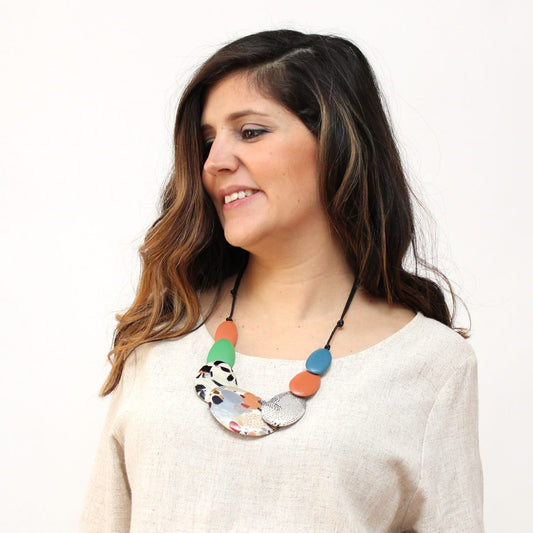 Multicolor Fallon Necklace - Sylca Designs - Chunky Jewelry