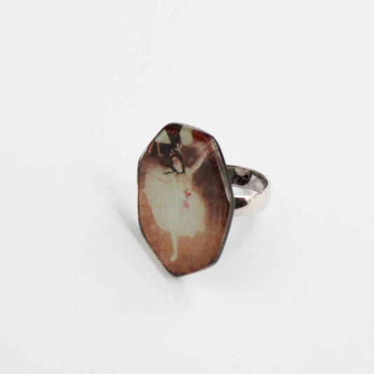 Handcrafted Degas Ballerina Ring by Sylca - Sylca Designs - Chunky Jewelry