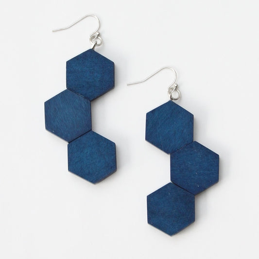 Royal Hexy Earrings - Sylca Designs - Chunky Jewelry