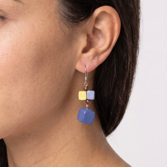 Blue Lia Drop Earrings