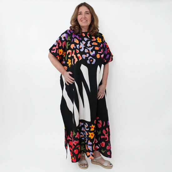 wild flower maxi dress Field of Wildflowers Retro Floral Open Back Maxi Dress