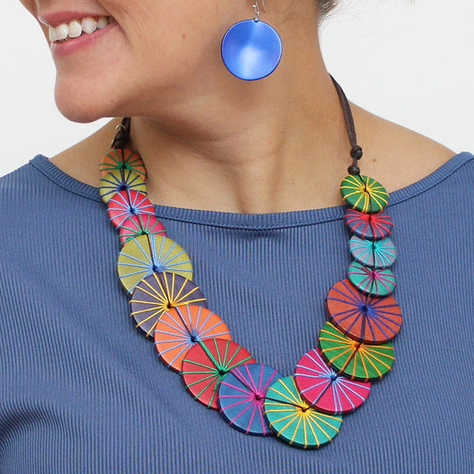 Multicolored Azalea Necklace