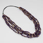 Purple and Gold Multi Strand Ellie Necklace