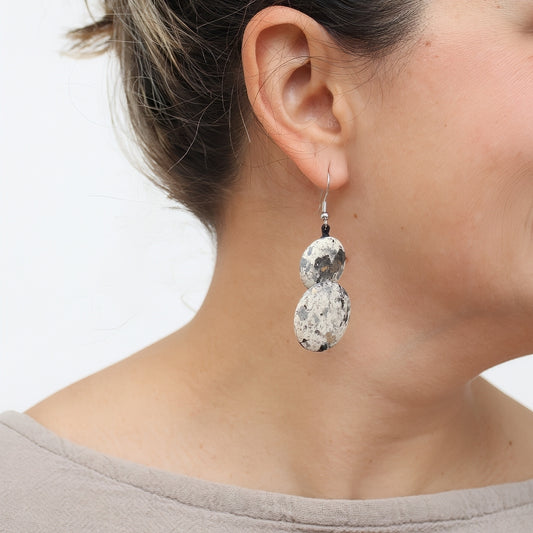 Speckled Grey Amelie Earrings