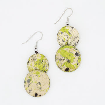 Speckled Green Amelie Earrings