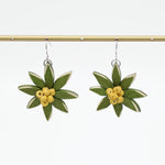 Olive Amaya Flower Earrings