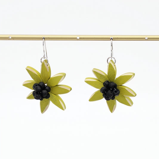 Chartreuse Amaya Flower Earrings
