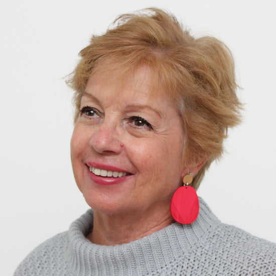 Red Channing Earrings - Sylca Designs - Chunky Jewelry 