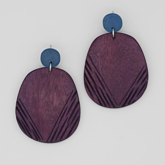 Purple Channing Earrings