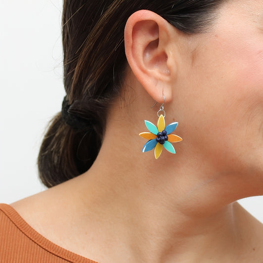 Multi Color Amaya Flower Earrings