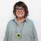 Green Amaya Flower Statement Necklace