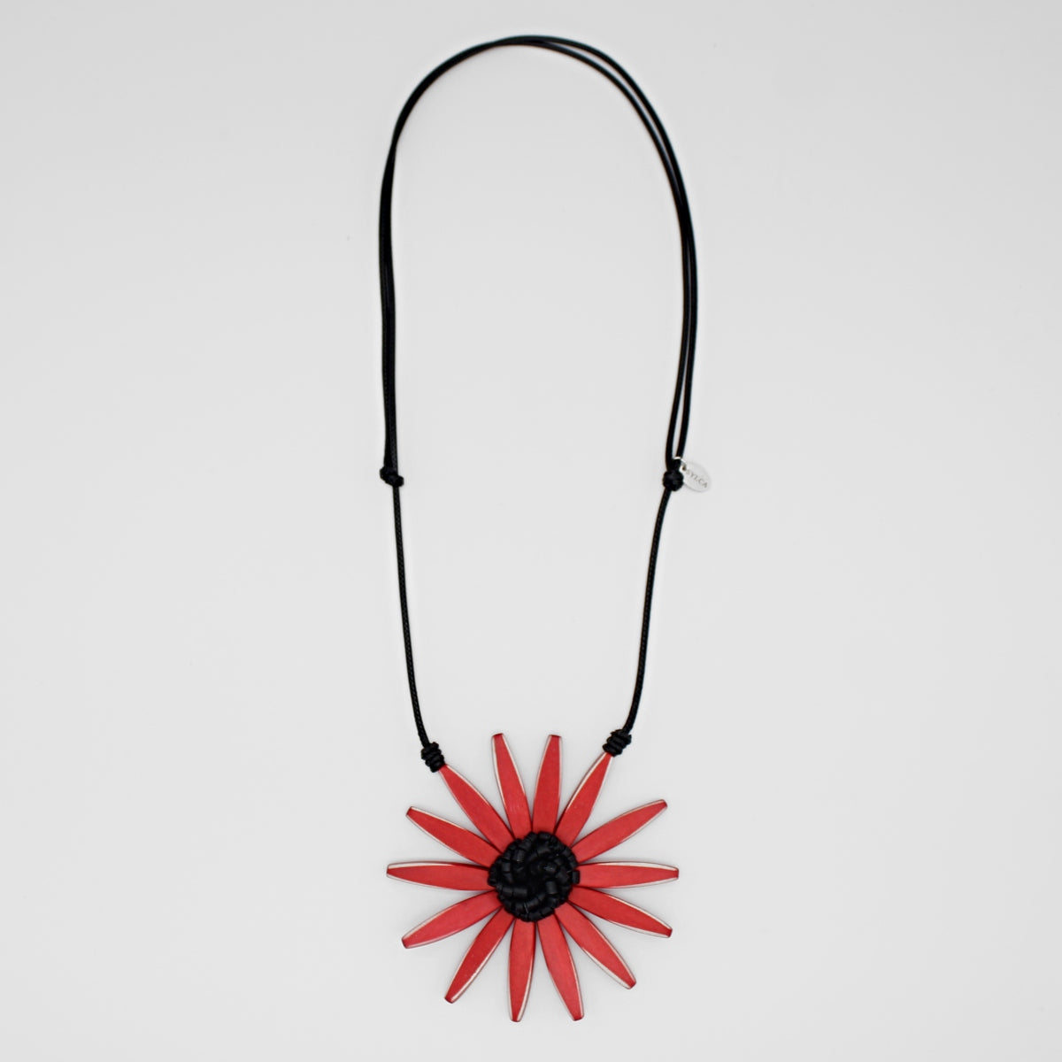 Red Amaya Flower Statement Necklace
