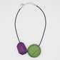 Green and Purple Bristol Necklace