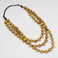 Mustard Yellow Jacey Triple Strand Necklace