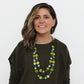 Green Bobbie Double Strand Necklace