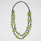Green Bobbie Double Strand Necklace
