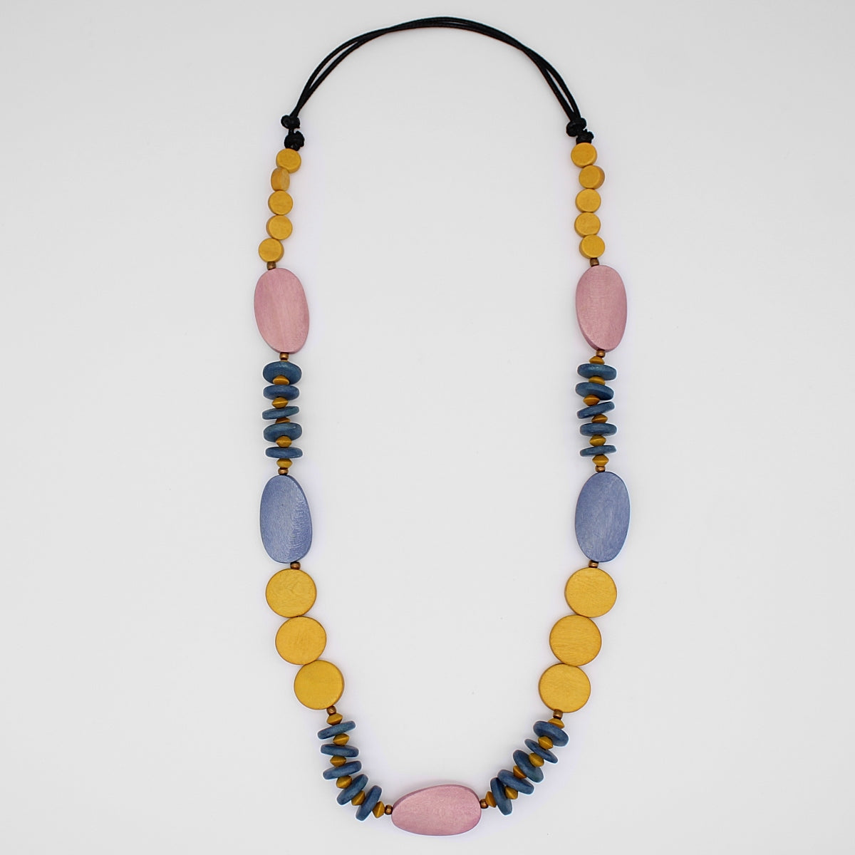 Multi-Color Wooden Tiggy Necklace