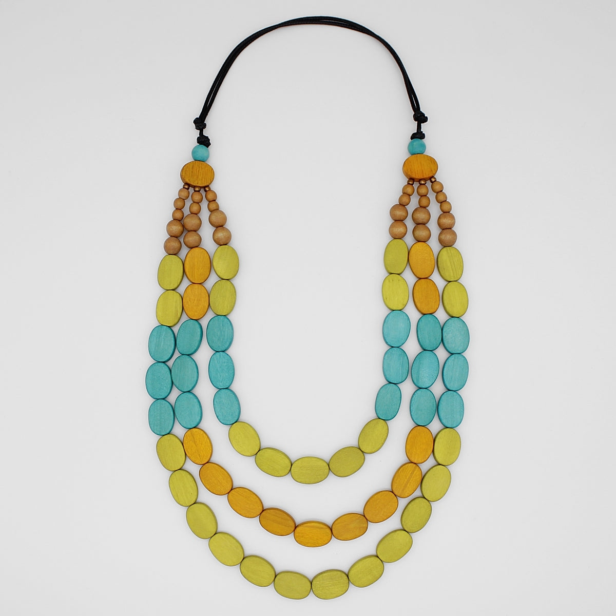 Multi Color Block Maya Necklace