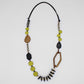 Lime Wood Bead Gabby Necklace